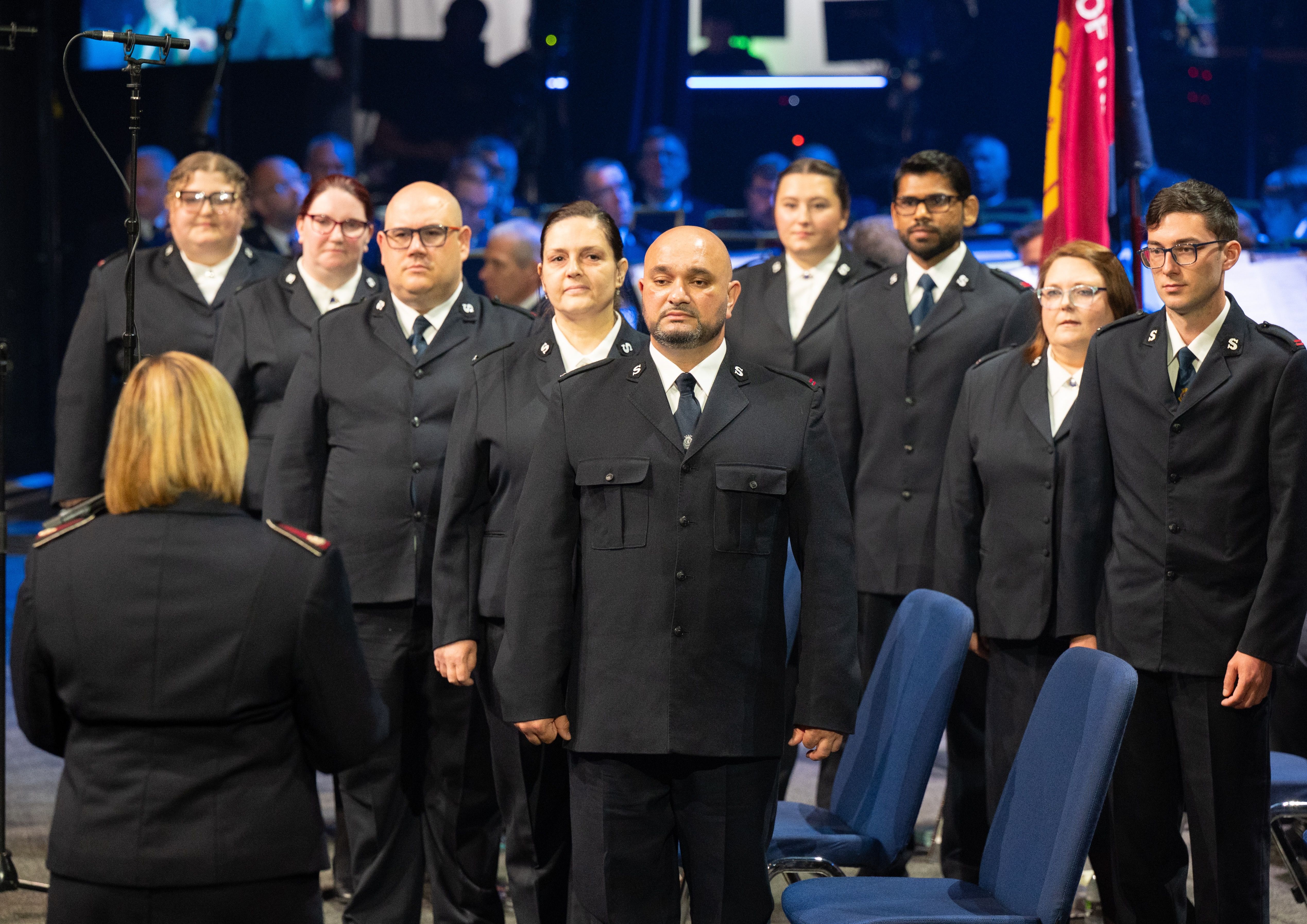 New lieutenants in Salvation Army uniform