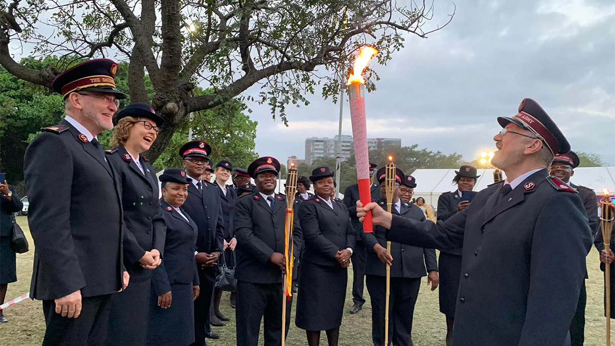 Torch lighting ceremony