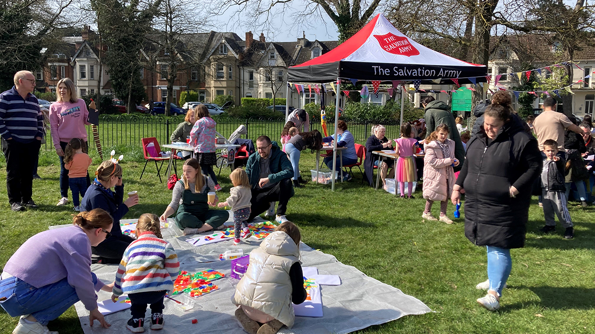Easter outreach in the park