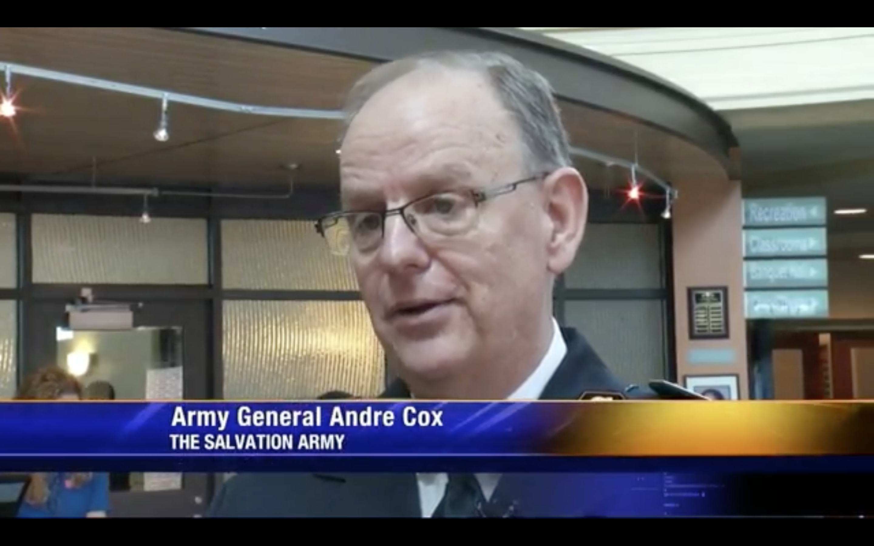 General Cox takes part in WJBF news broadcast