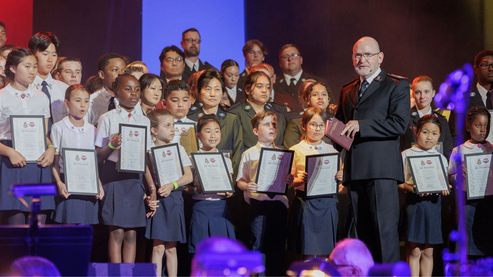 The General enrolled 177 new Salvation Army soldiers during the congress