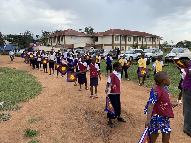 A march in Uganda