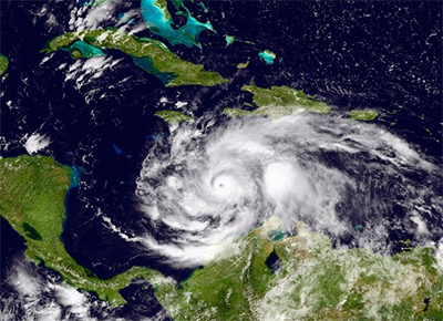 Hurricane Matthew (courtesy: NASA)