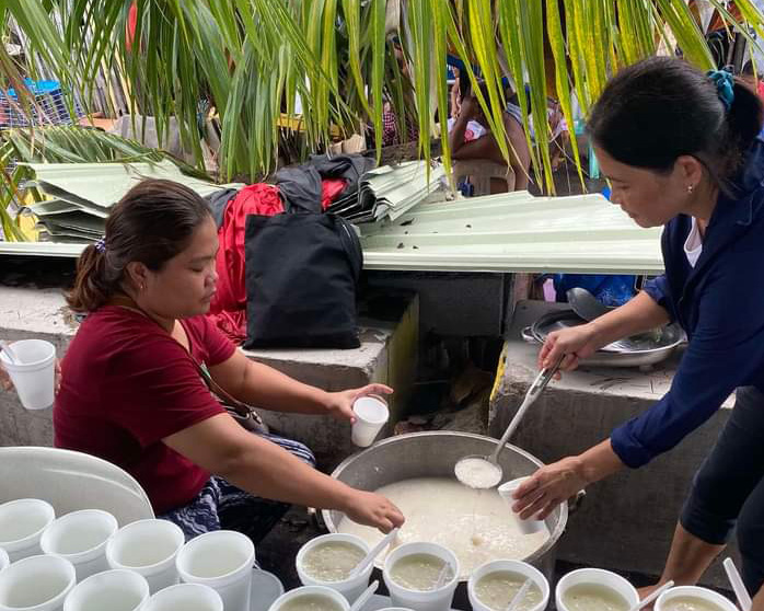 Food distribution in Luzon