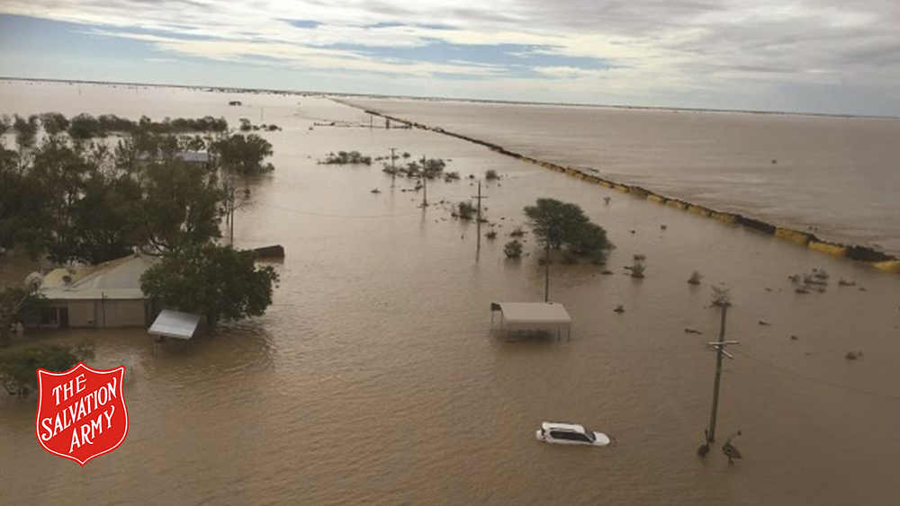 Queensland flooding from the air