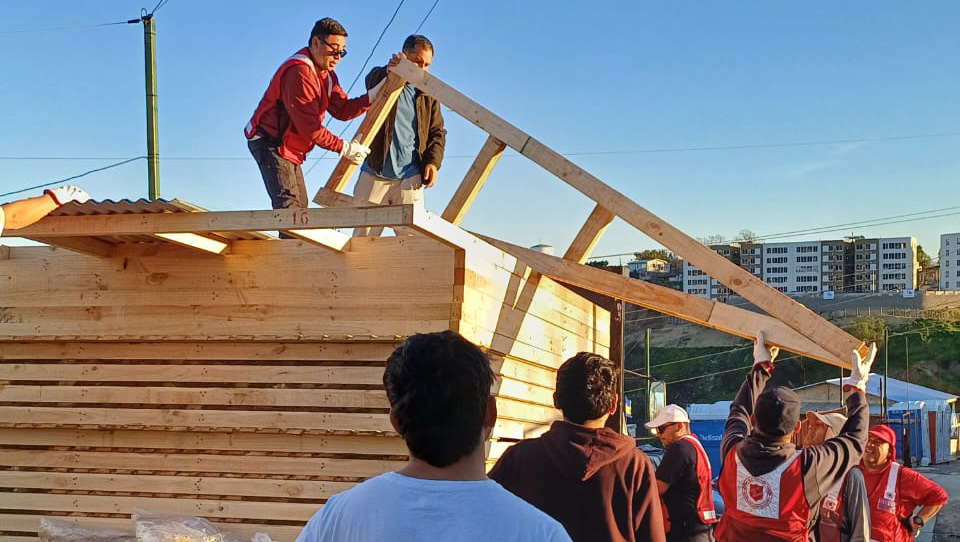 Rebuilding homes in Chile
