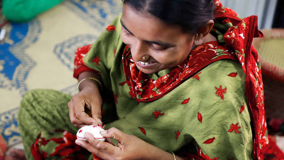 An artisan in Bangladesh