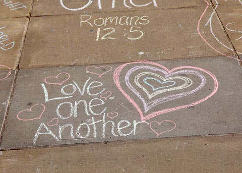 Some of the chalk art