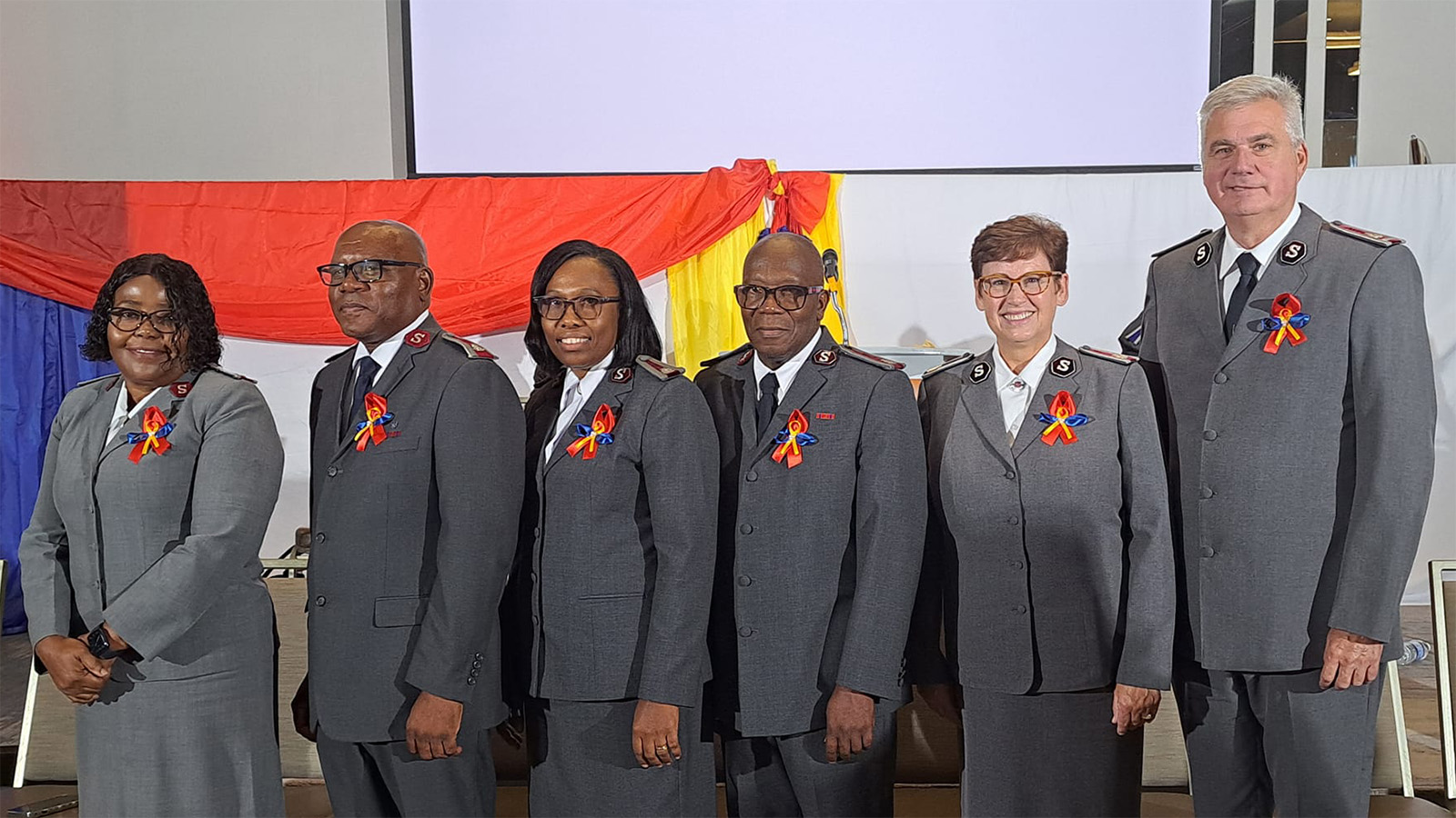 Leadership of the Caribbean Territory with Commissioners Hill
