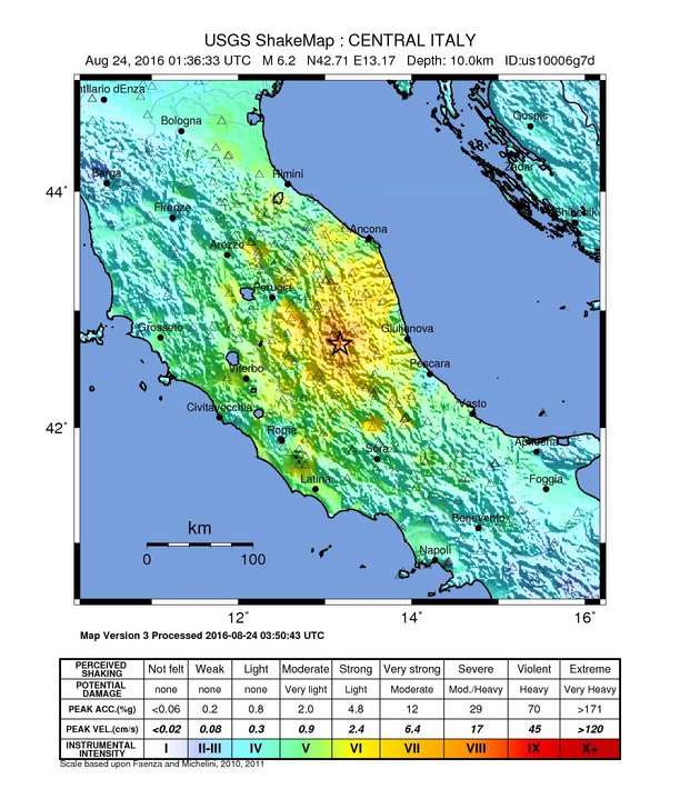 USGC tremor map