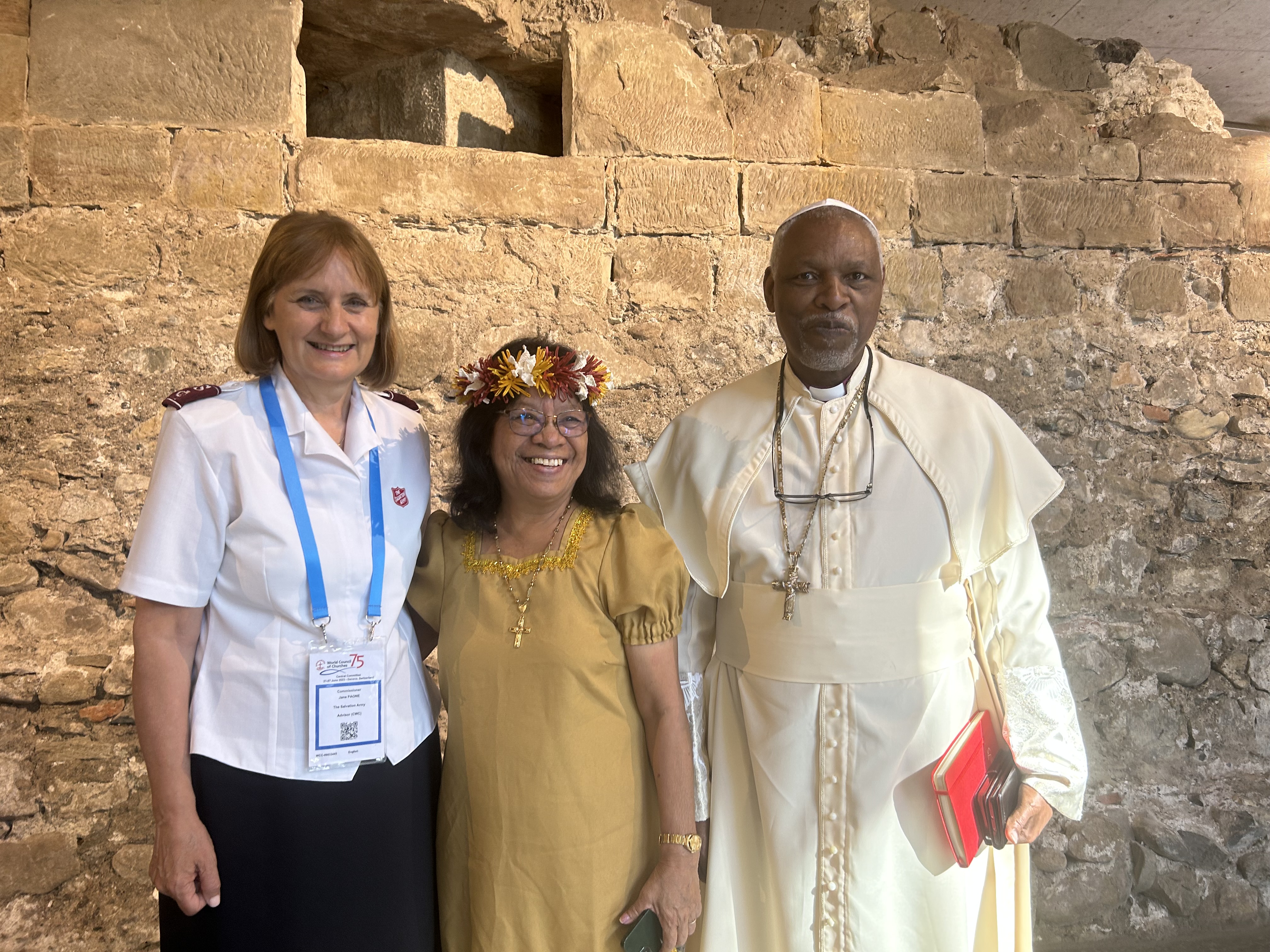 Commissioner Paone is pictured with a man and a woman 