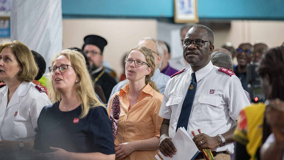 The opening service at the Global Christian Forum (Photo: Albin Hillert)
