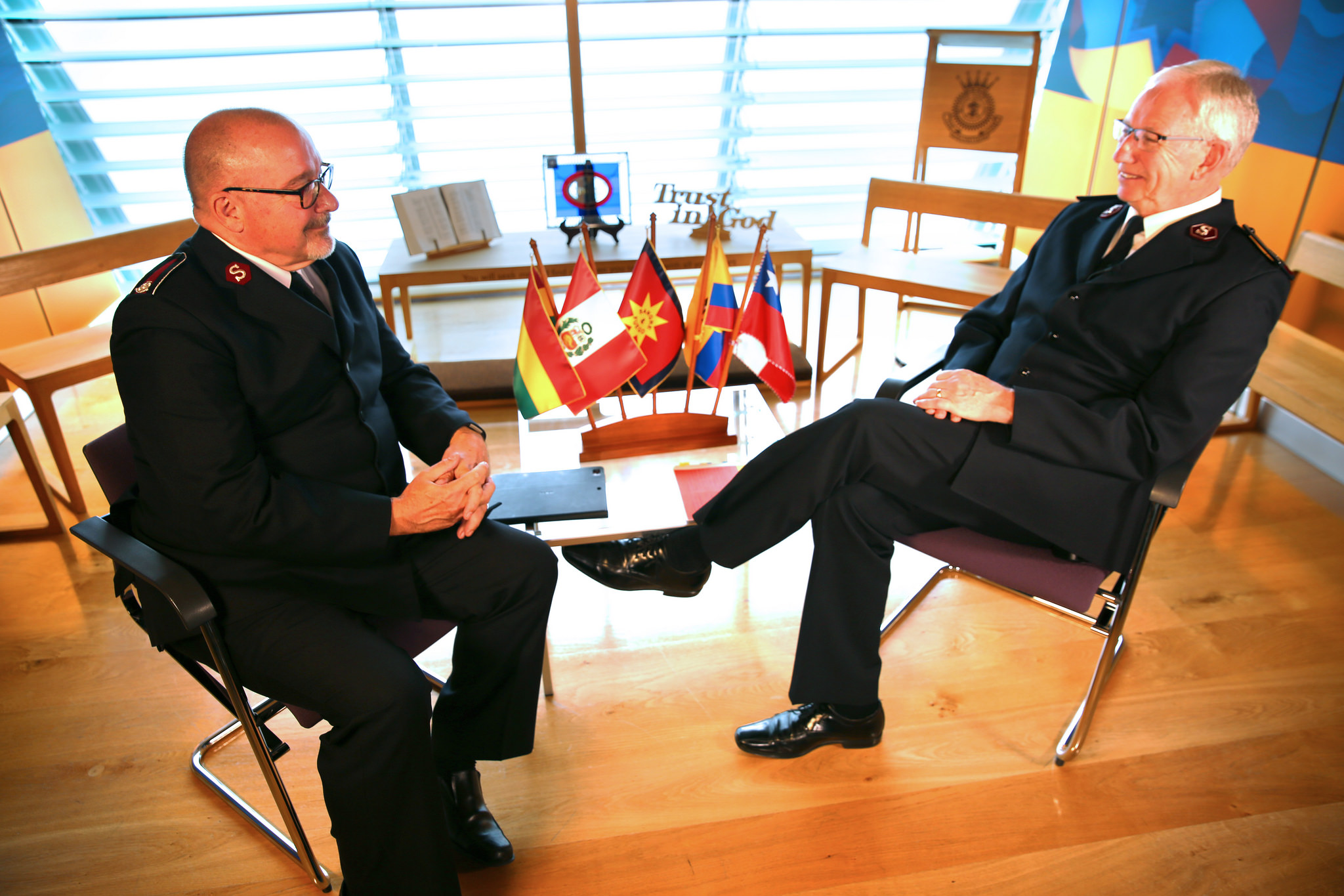 Lieut-Col Brian Venables (left) with the General-elect