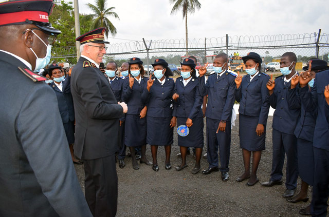 The General meets Liberian Salvationists