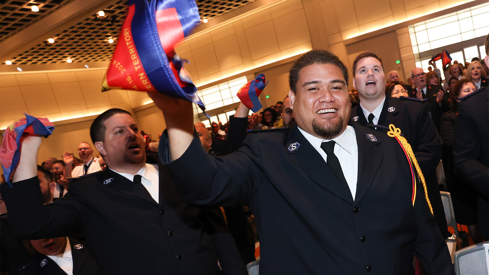 Cadets worship during the commencement service at the 2024 Testify Congress