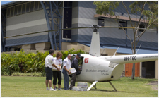 The Salvation Army's Flying Padre helicopter