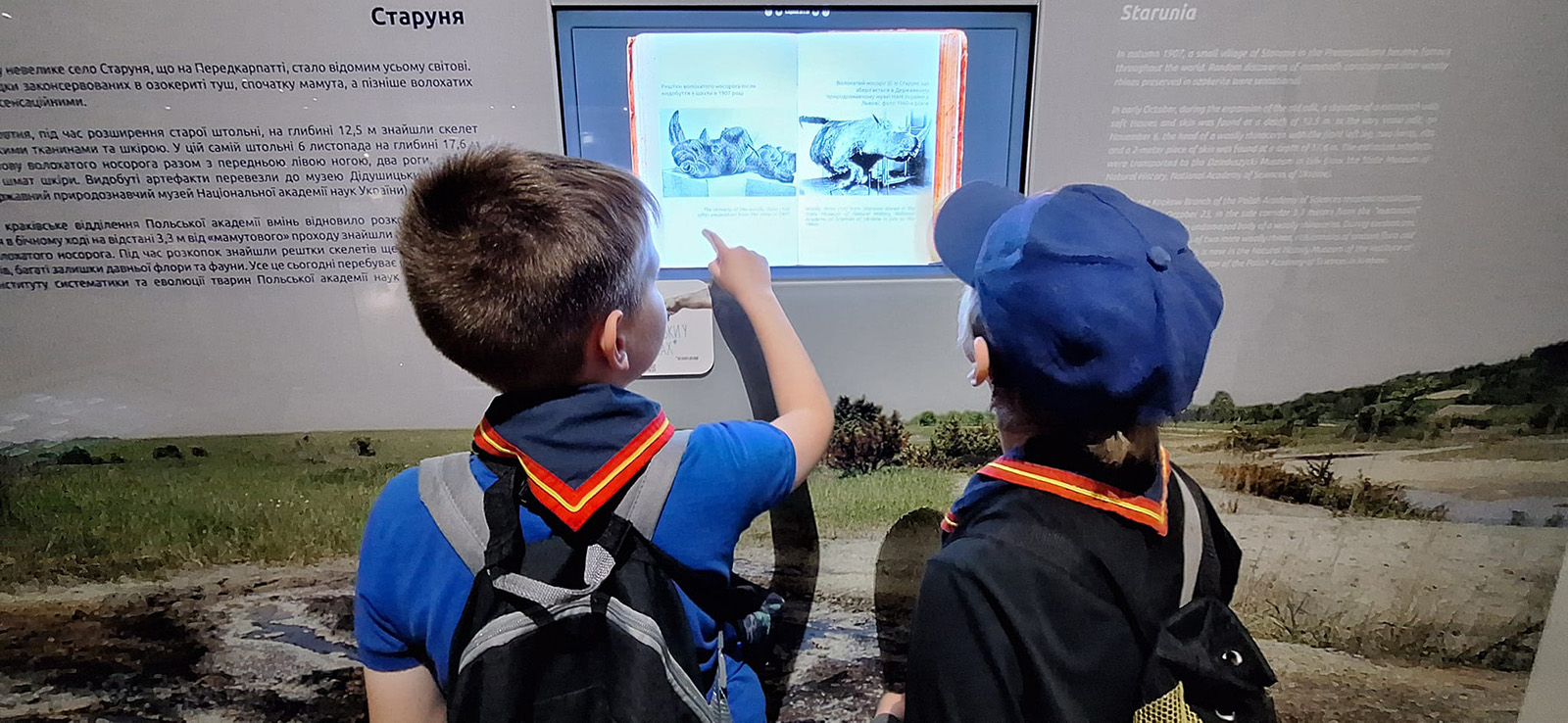 Children visit a museum on a summer trip organised by The Salvation Army