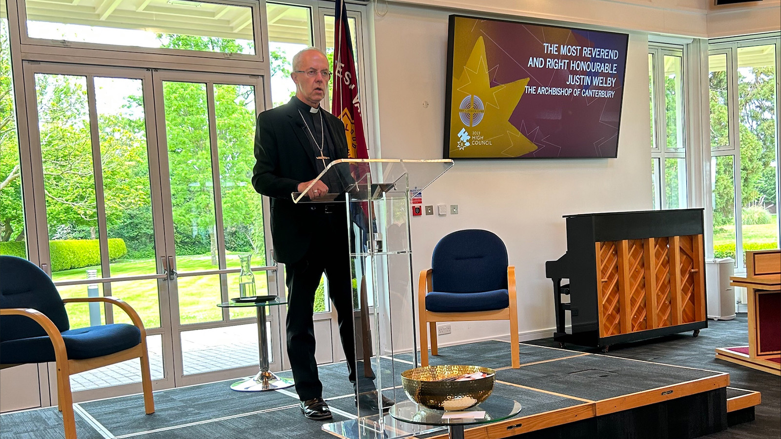 The Archbishop of Canterbury addresses the High Council