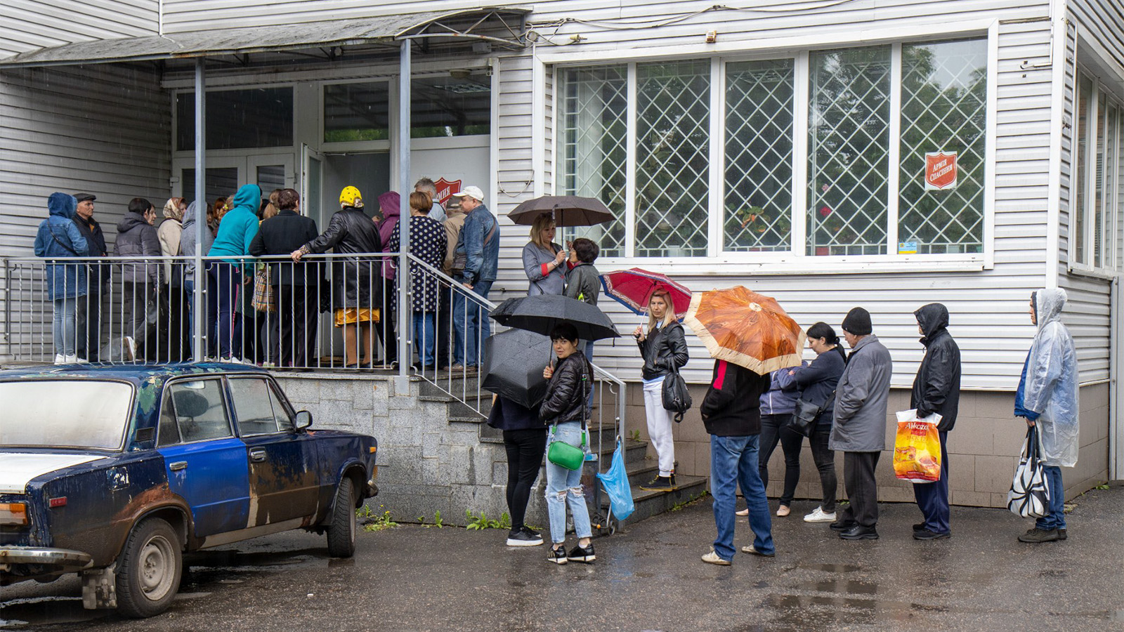 At a Salvation Army centre in Ukraine