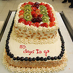 150 days to go cake