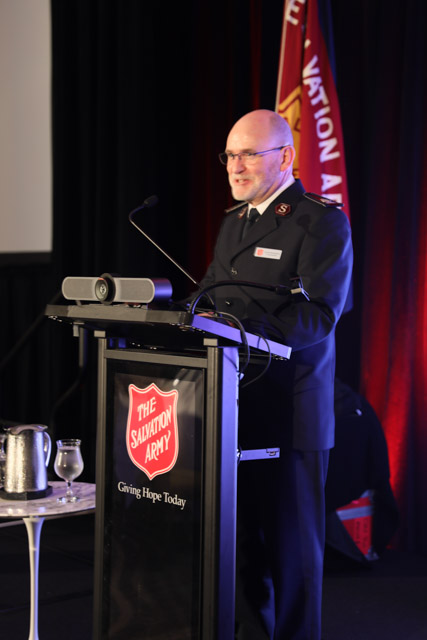 Commissioner Lyndon Buckingam addresses the delegates