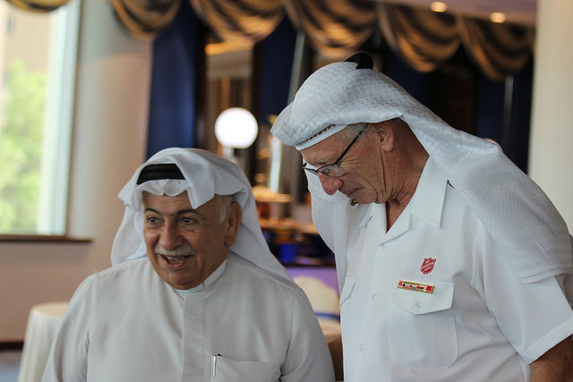 The General is welcomed to Kuwait