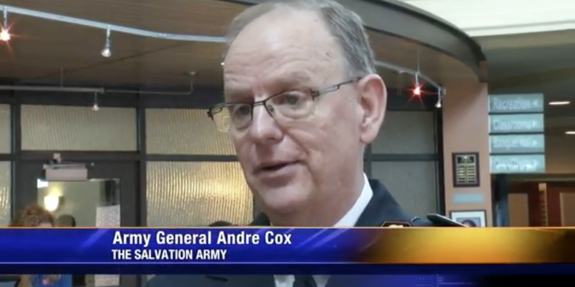 General Cox takes part in WJBF news broadcast