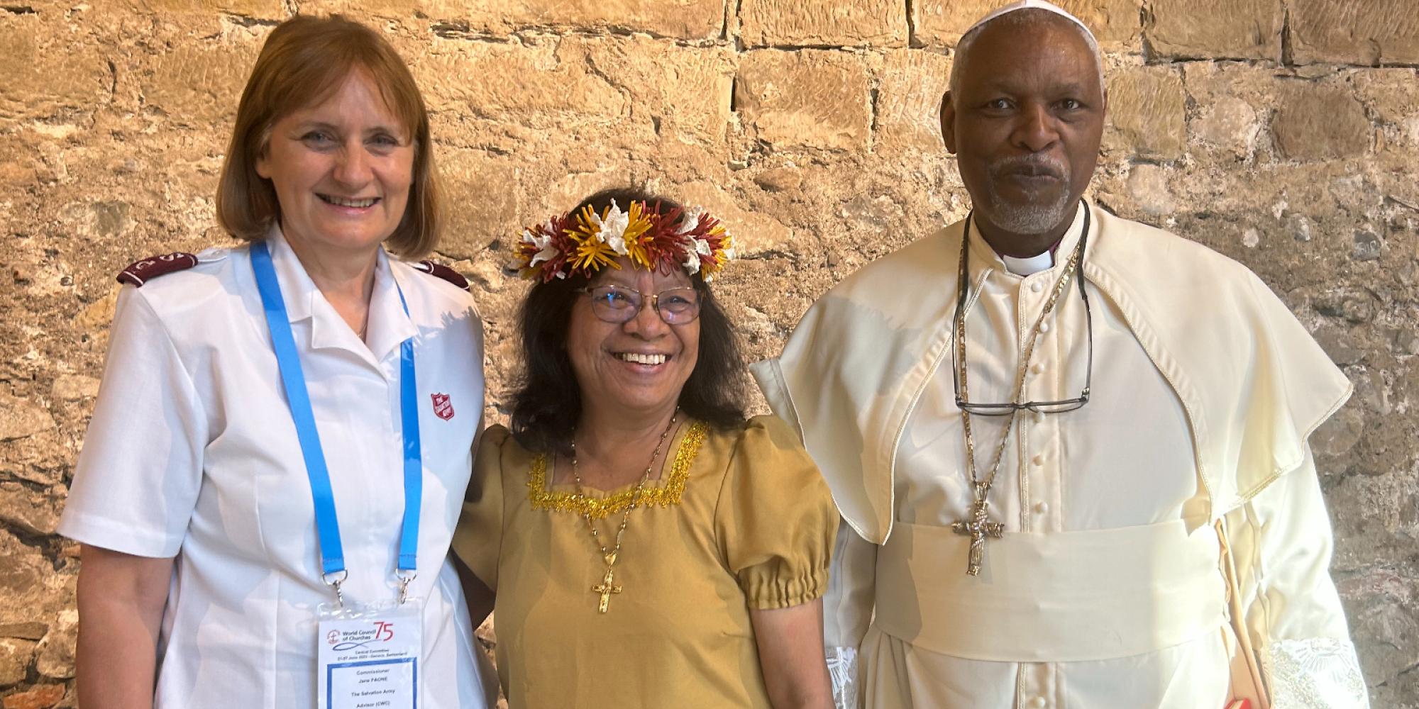 Commissioner Jane Paone at the Central Committee of the World Council of Churches