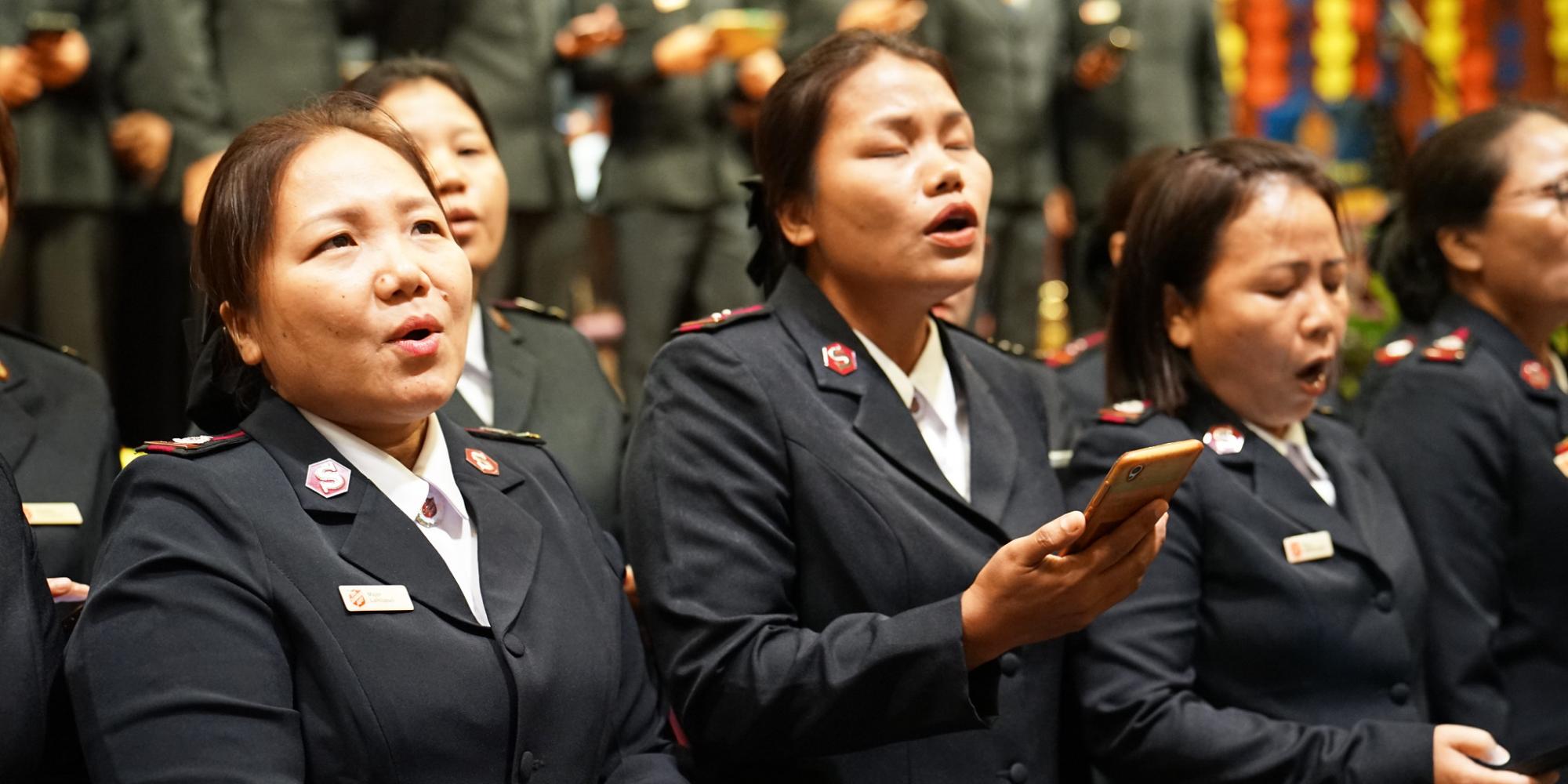 Members of a choir from Myanmar