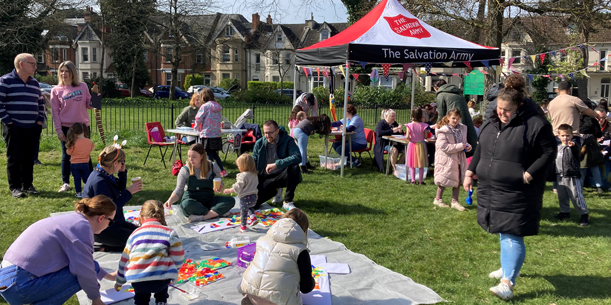 Families in the park
