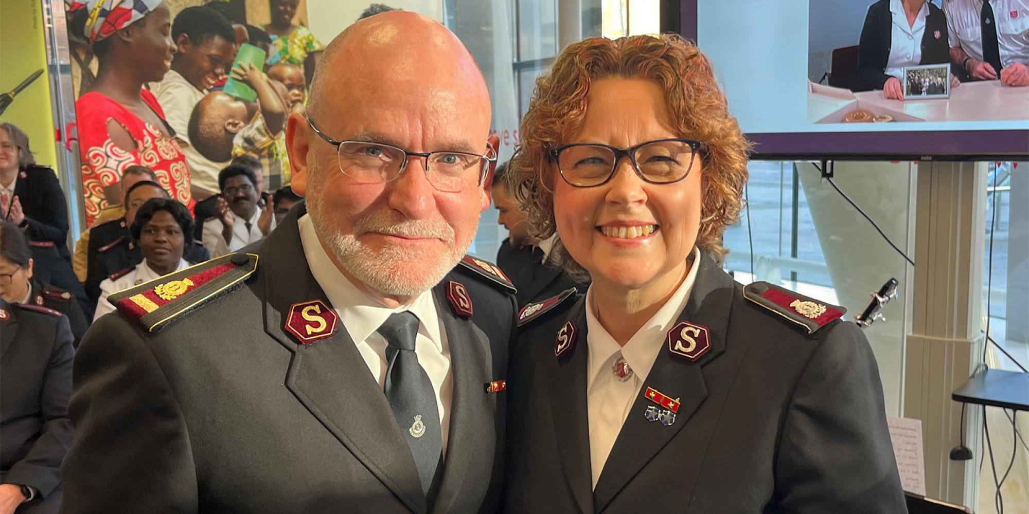 General Lyndon Buckingham and Commissioner Bronwyn Buckingham