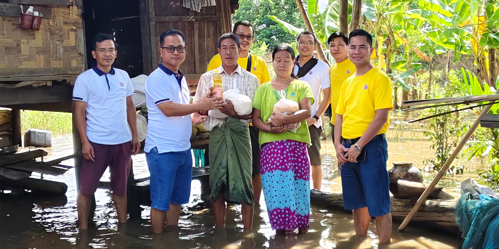 Myanmar flooding response