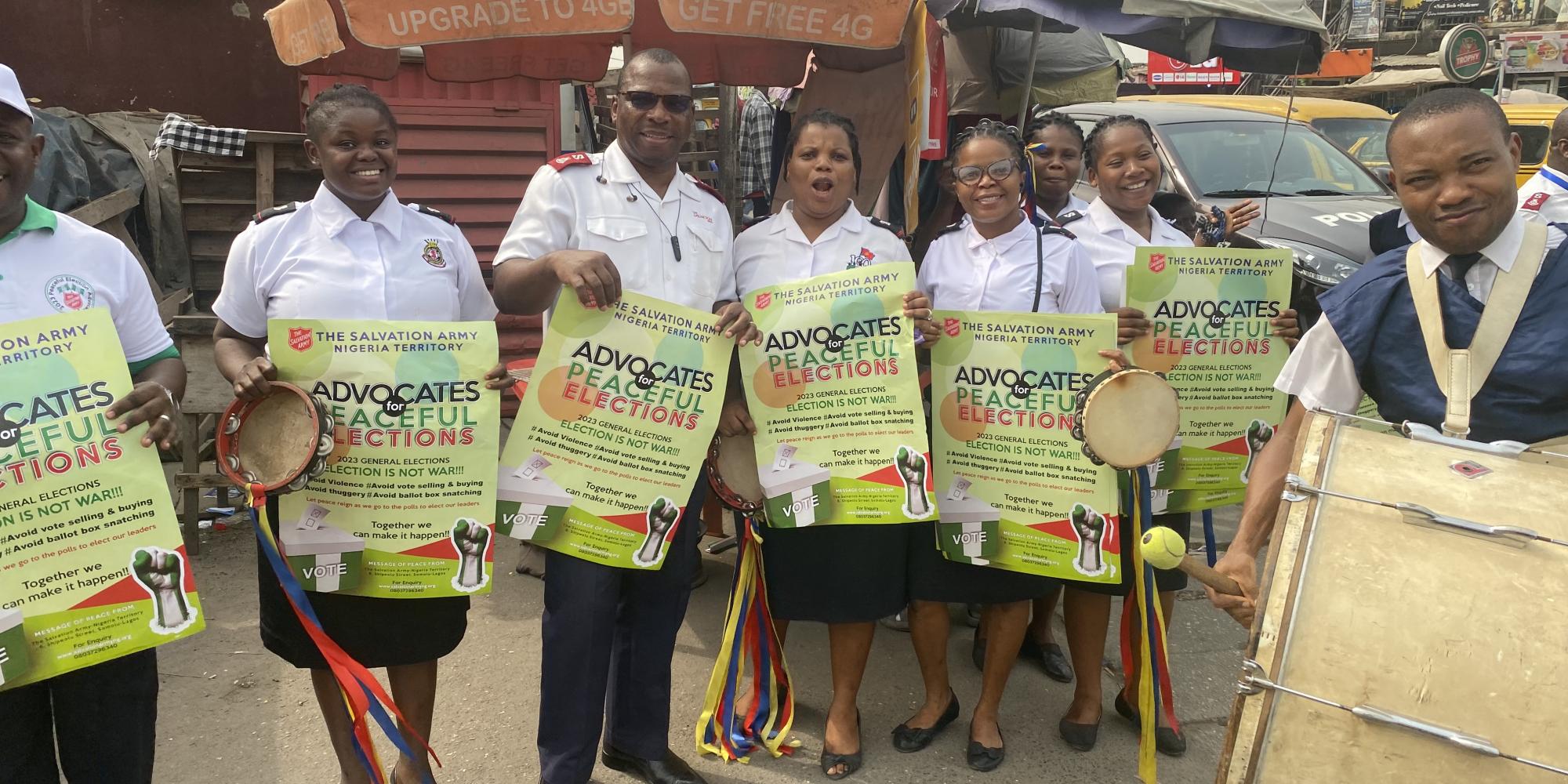 Nigeria - Salvationists advocate for peaceful elections in Nigeria