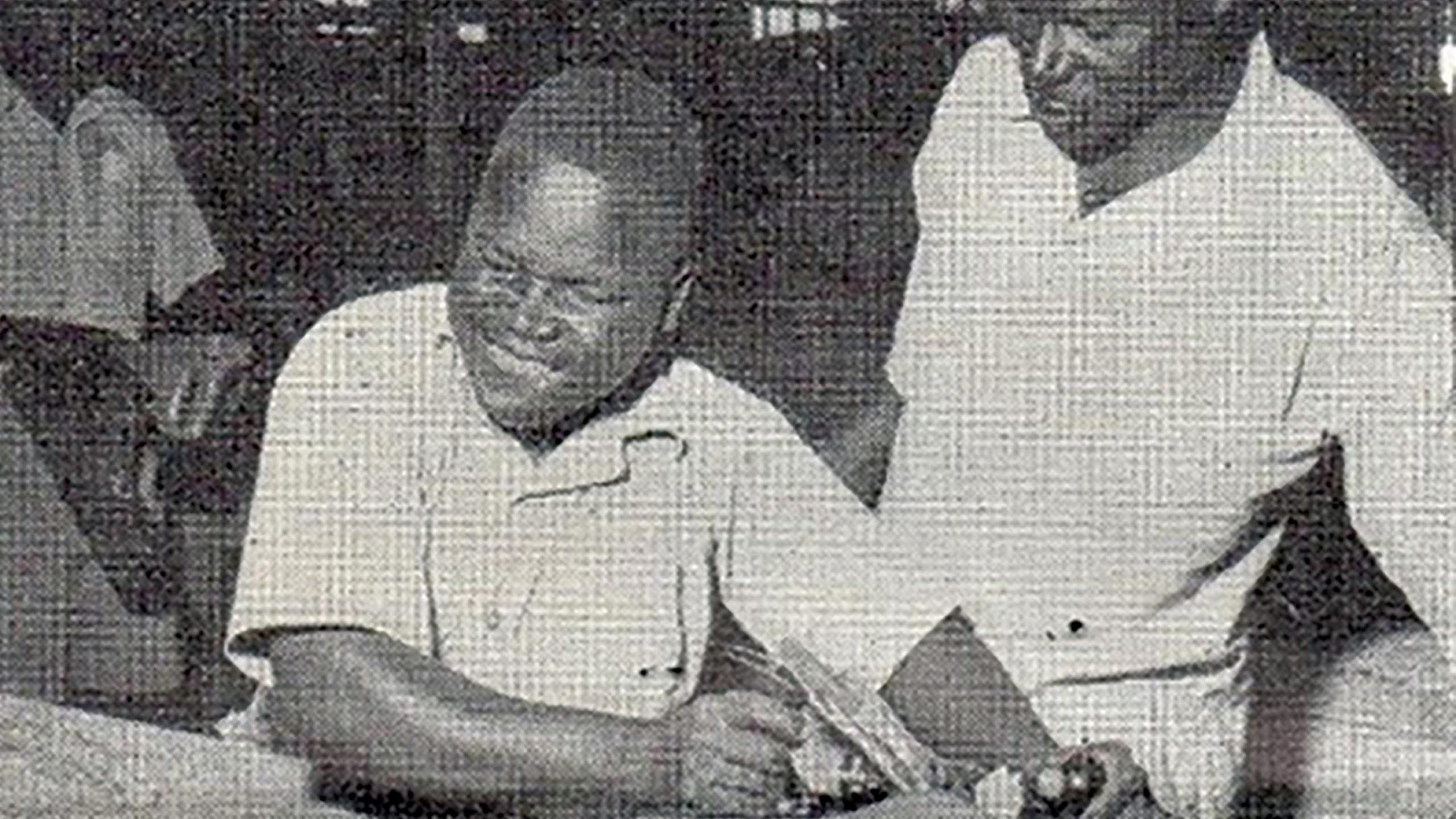 A student in carpentry class