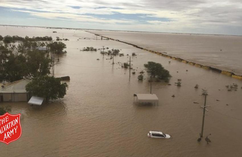 Queensland flooding from the air