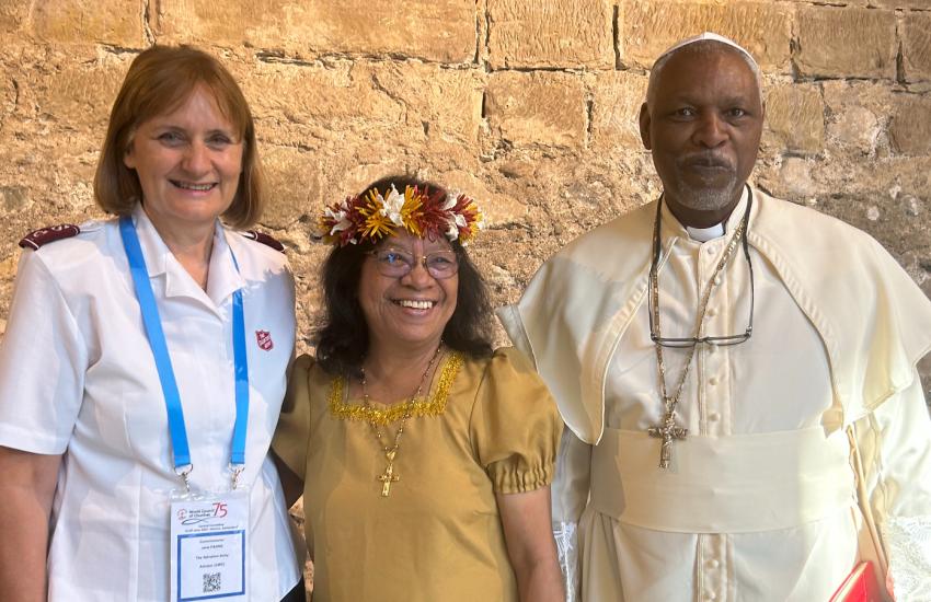 Commissioner Jane Paone at the Central Committee of the World Council of Churches