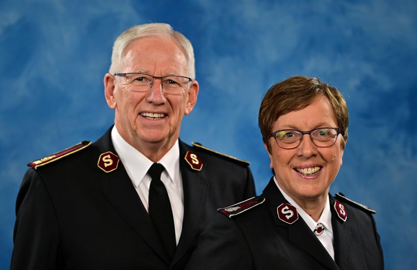 General Brian Peddle and Commissioner Rosalie Peddle