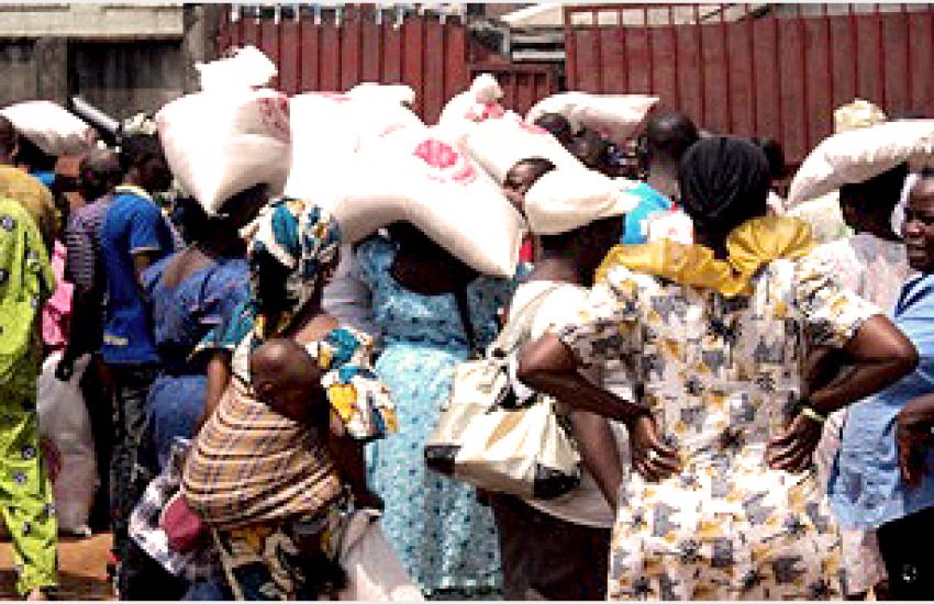Women walking in Nigeria