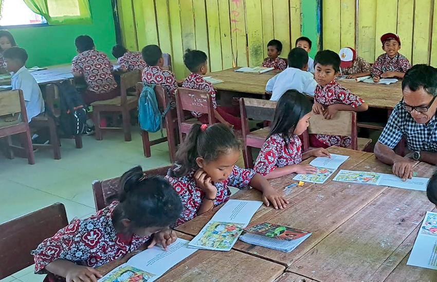 Children in a classroom