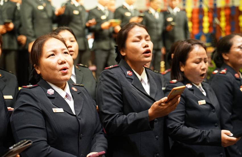 Members of a choir from Myanmar