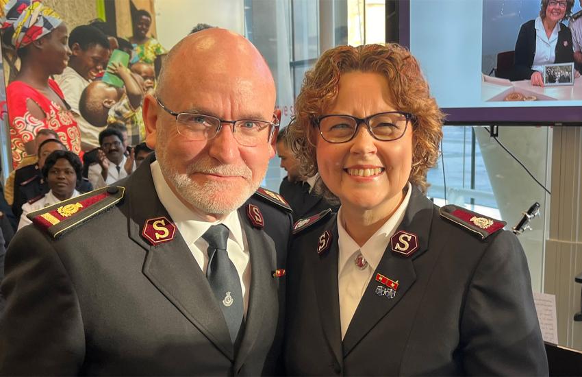 General Lyndon Buckingham and Commissioner Bronwyn Buckingham