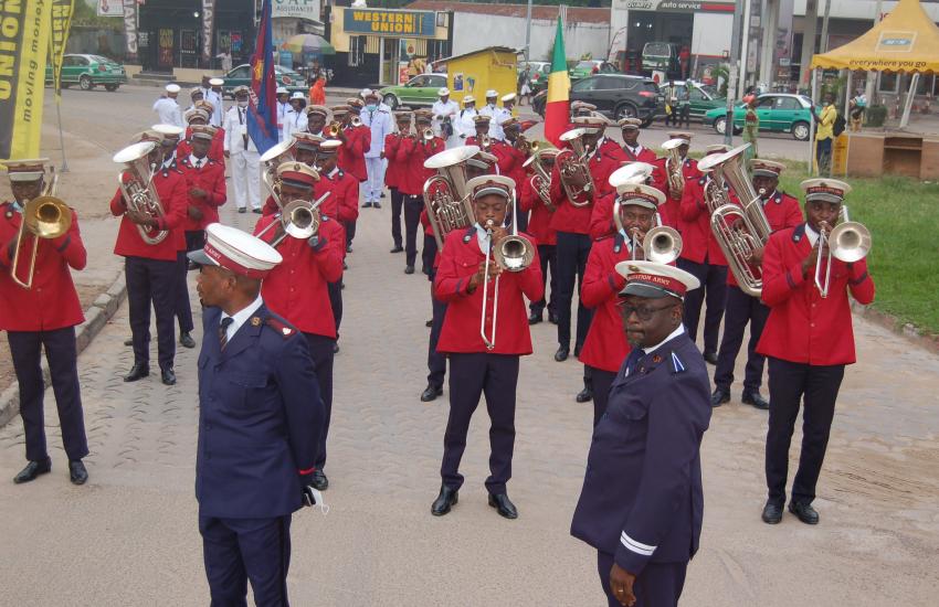 A Salvation Army brass band