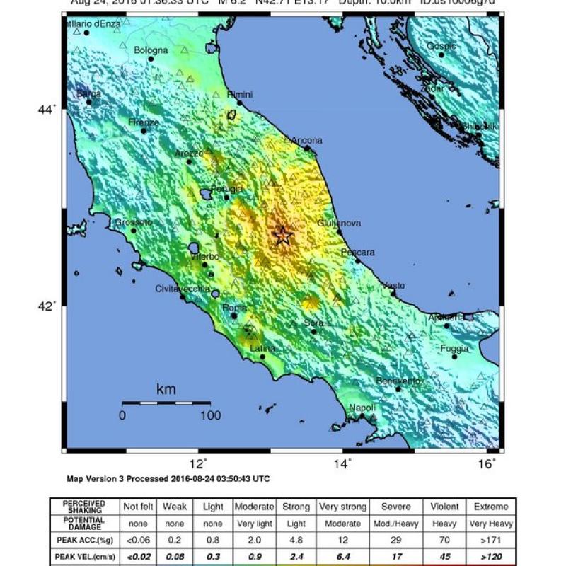 USGC tremor map