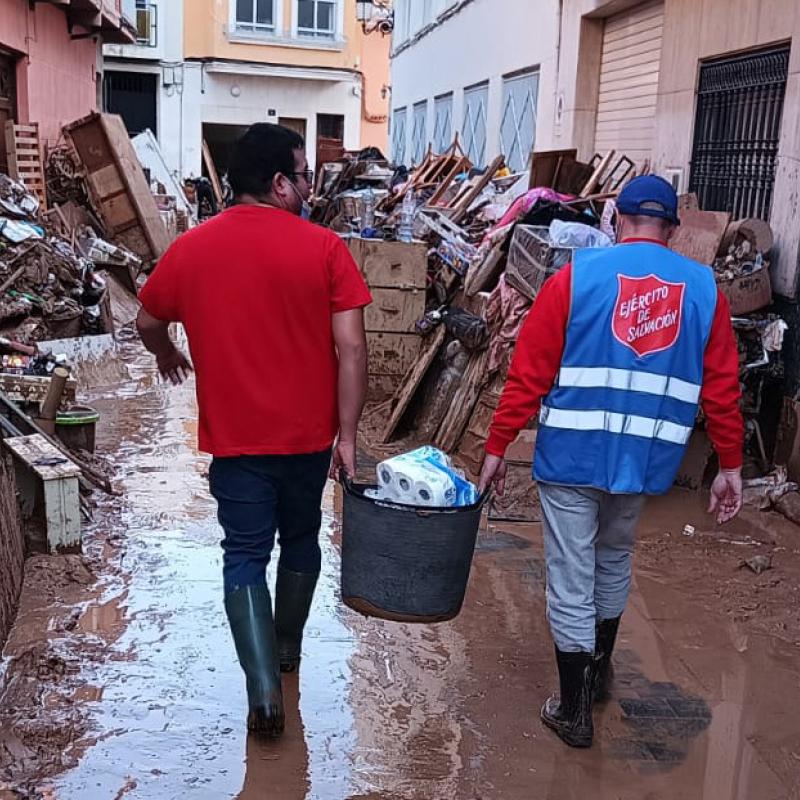 The Salvation Army supports victims of deadly floods in Valencia, Spain
