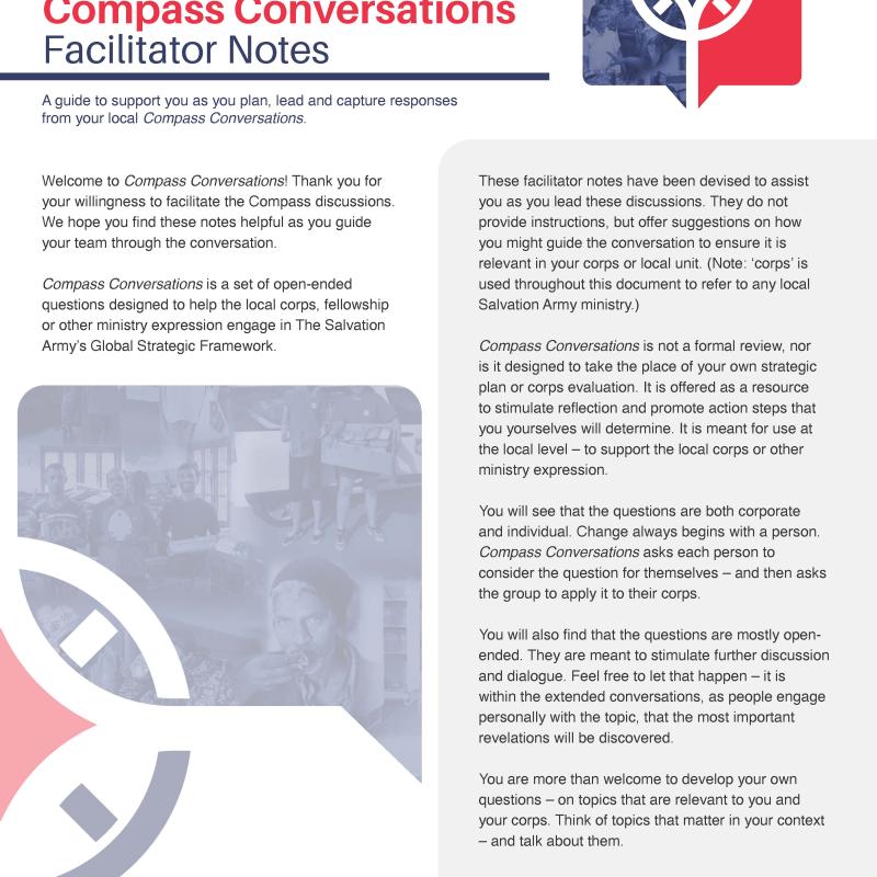 Compass Conversations - Facilitator Notes