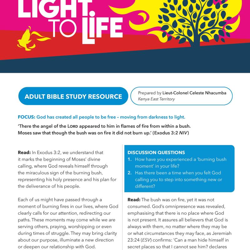 Light to Life Bible study