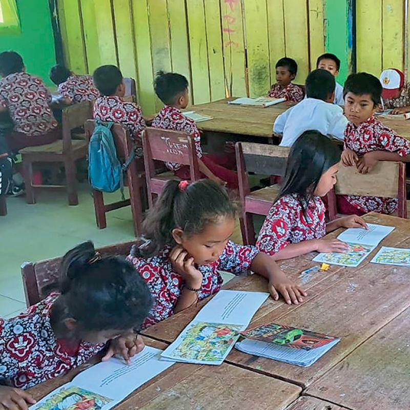 Children in a classroom