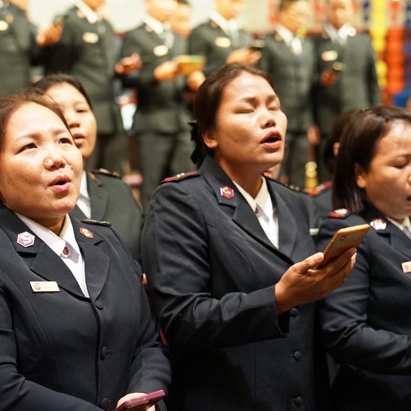 Members of a choir from Myanmar