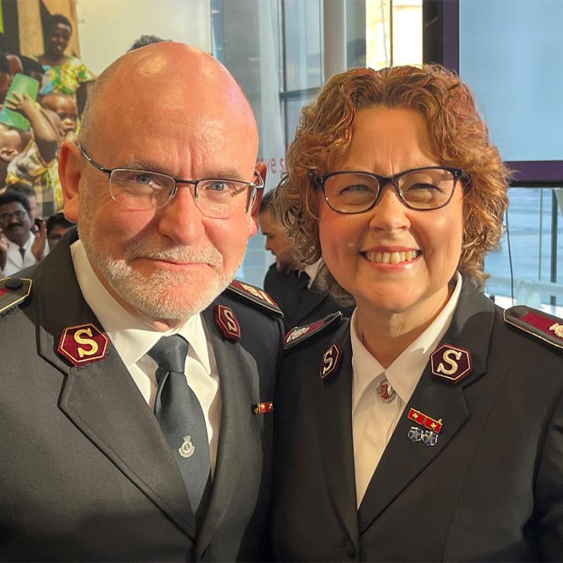 General Lyndon Buckingham and Commissioner Bronwyn Buckingham