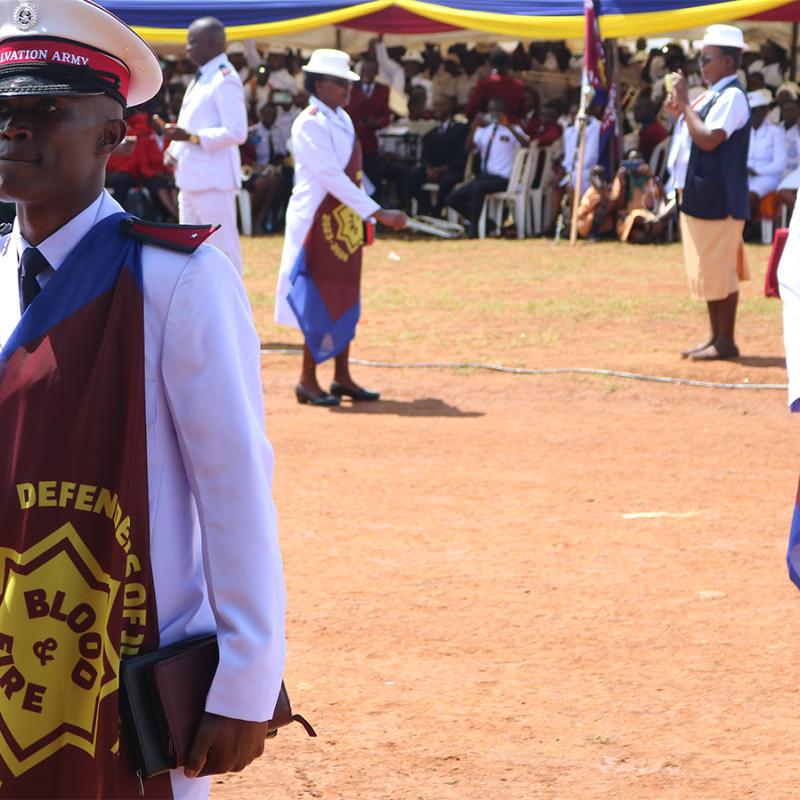 New lieutenants march across the parade ground